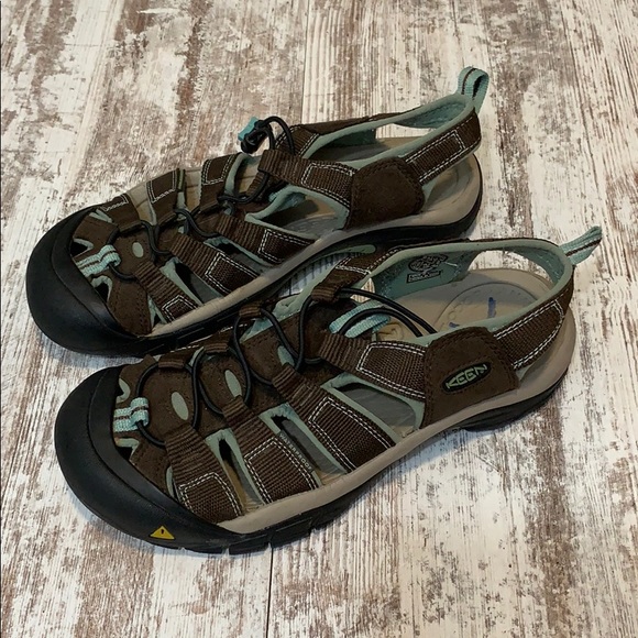 Keen Shoes - Keen Brown and Light Teal Sport Sandals